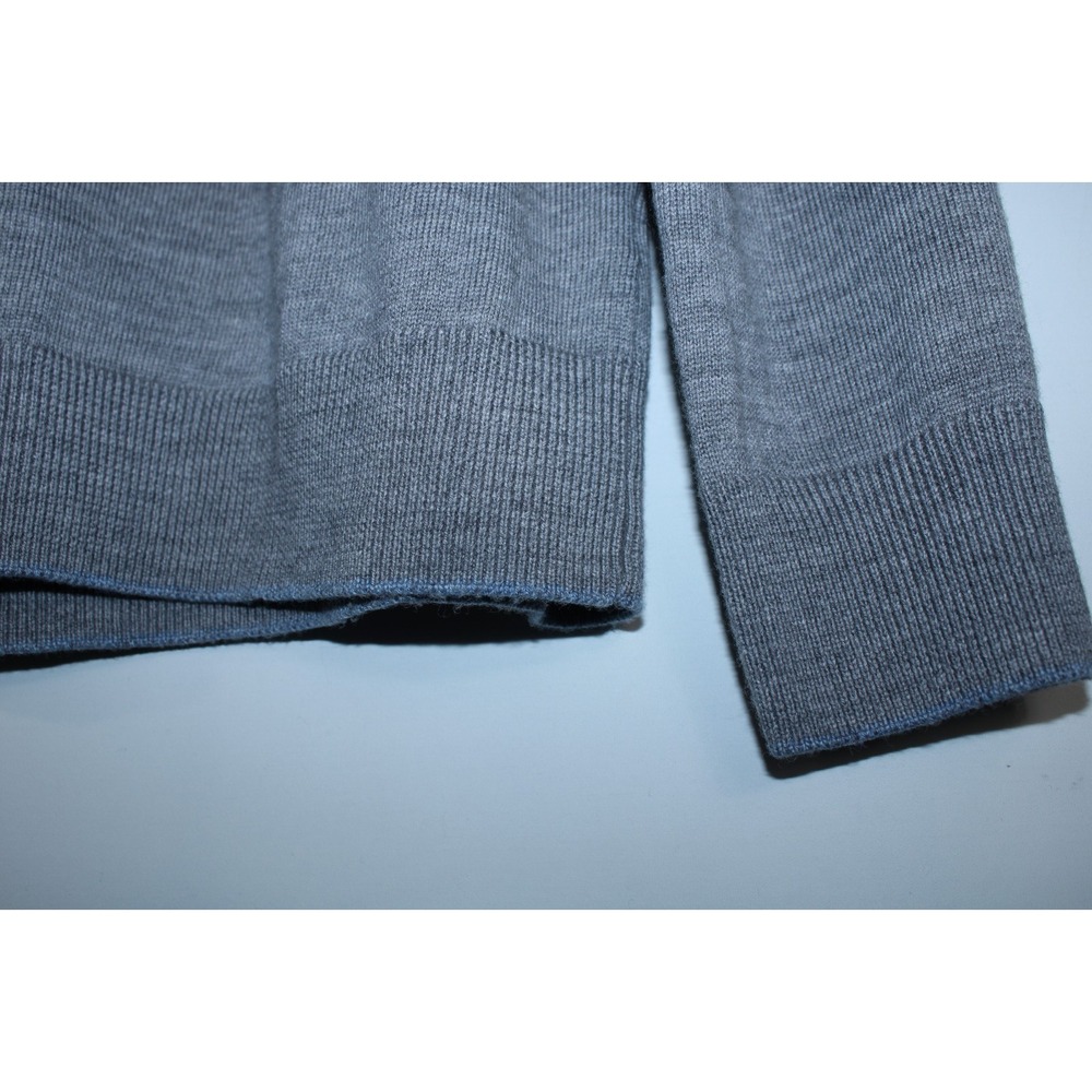 Raffi Men's Large Gray Mock Neck Soft Knit Sweater - Picture 4 of 10